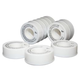 Essentials PTFE Tape for Pipe Joints 12m x 12mm 10 Pack