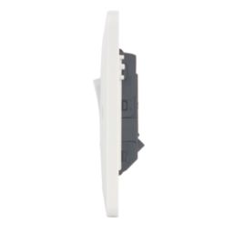 Hager Sollysta WMPS11 10AX 1-Gang 1-Way Light Switch  White