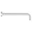 Ideal Standard Idealrain Horizontal Wall Mounted Shower Arm Silver 400mm x 55mm