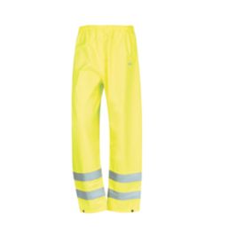 Site Huske Hi-Vis Overtrousers Elasticated Waist Yellow Small 25" W 30" L