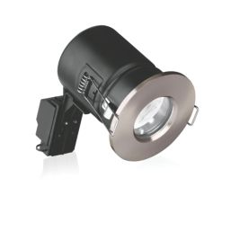 Aurora EFD Fixed  Fire Rated LED Downlight Satin Nickel 5W 500lm