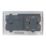 Hager Sollysta WMCC50 45A 1-Gang 2P+E Cooker Switch White  with White Inserts