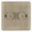 LAP  2-Gang 2-Way LED Dimmer Switch  Antique Brass with Colour-Matched Inserts