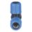 Flomasta  Polybutylene, PEX & Copper Push-Fit Equal MDPE Tee 25mm