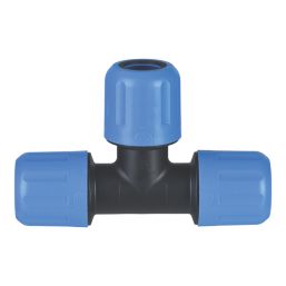 Flomasta  Polybutylene, PEX & Copper Push-Fit Equal MDPE Tee 25mm