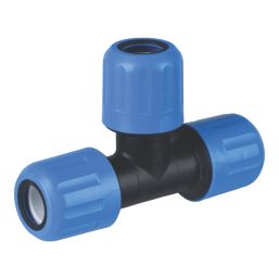 Flomasta  Polybutylene, PEX & Copper Push-Fit Equal MDPE Tee 25mm