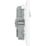 British General Evolve 13A 2-Gang SP Switched Socket + 3.25A 65W 2-Outlet Type C USB Charger Pearlescent White with White Inserts