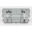 British General Evolve 13A 2-Gang SP Switched Socket + 3.25A 65W 2-Outlet Type C USB Charger Pearlescent White with White Inserts