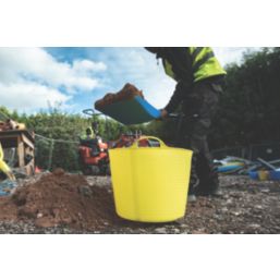 Red Gorilla  Polyethylene Tub Yellow 38Ltr