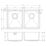 Carysil SR1024 2 Bowl Stainless Steel Kitchen Sink 750mm x 440mm
