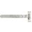 GateMate Matt Silver Cranked Band & Hook on Plate 164mm x 18" x 450mm 2 Pack