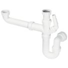 McAlpine SK1 Adjustable 1.5 Bowl Single-Appliance 1 1/2" Sink P Trap Kit