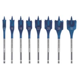 Bosch Expert SelfCut Speed Hex Shank  Flat Wood Spade Drill Bit Set 8 Pieces