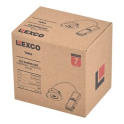Lexco Tania Fixed  Fire Rated LED Downlight Brushed Nickel 6W 600lm