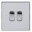 Arlec  10A 2-Gang 2-Way Light Switch  Polished Chrome