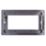 LAP  4-Module Modular Faceplate Brushed Stainless Steel