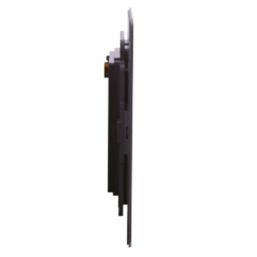 LAP  4-Module Modular Faceplate Brushed Stainless Steel