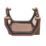 FloPlast  uPVC Square Union Bracket Brown 114mm
