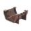 FloPlast  uPVC Square Union Bracket Brown 114mm