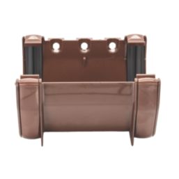 FloPlast  uPVC Square Union Bracket Brown 114mm