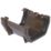 FloPlast  uPVC Square Union Bracket Brown 114mm