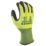 Stanley Hi-Vis Gripper Gloves Yellow Large