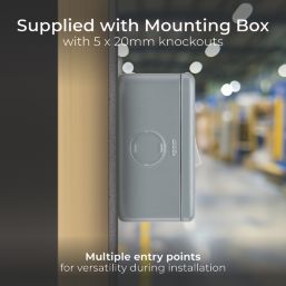 British General  20A 1-Gang DP Metal Clad Control Switch & Flex Outlet with LED with White Inserts