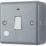 British General  20A 1-Gang DP Metal Clad Control Switch & Flex Outlet with LED with White Inserts