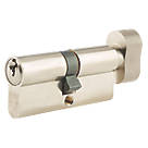 Union 6-Pin Thumbturn Euro Cylinder Lock 40-40 (80mm) Satin Nickel