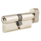 Union  6-Pin Thumbturn Euro Cylinder Lock 40-40 (80mm) Satin Nickel