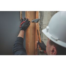 Milwaukee  Fingerless Work Gloves Black/Grey Medium