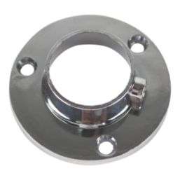 Essentials Rail End Sockets Polished Chrome 25mm 20 Pack