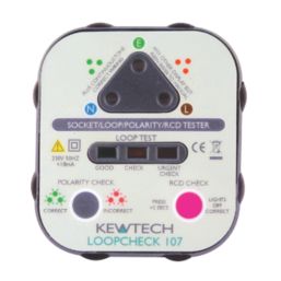 Kewtech Loopcheck 107 13A Advanced Socket Tester 230V AC