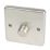 Hager WRDRP1BSKIT 1-Gang Modular Dimmer Switch Brushed Steel