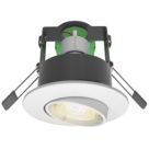4lite WiZ Connected Adjustable  Fire Rated LED Smart Downlight Matt White 4.9W 345lm