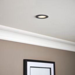 Saxby CosmosEco V3 Fixed  Fire Rated LED Recessed Downlight Black 6W 500lm