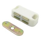 Essentials 2-Door Magnetic Cabinet Catch White 45mm x 16mm 10 Pack