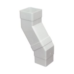 FloPlast  Square 25-65mm Adjustable Offset Bend White 65mm