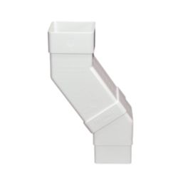 FloPlast  Square 25-65mm Adjustable Offset Bend White 65mm
