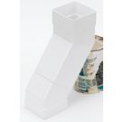 FloPlast  Square 25-65mm Adjustable Offset Bend White 65mm