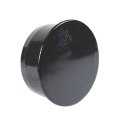 FloPlast  Push-Fit Socket Plug Black 110mm