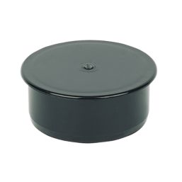 FloPlast  Push-Fit Socket Plug Black 110mm