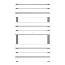Flomasta Flat Bar 1000mm x 600mm 1126BTU Chrome Vertical Designer Radiator