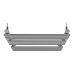 Flomasta Flat Bar 1000mm x 600mm 1126BTU Chrome Vertical Designer Radiator