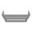 Flomasta Flat Bar 1000mm x 600mm 1126BTU Chrome Vertical Designer Radiator