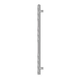 Flomasta Flat Bar 1000mm x 600mm 1126BTU Chrome Vertical Designer Radiator
