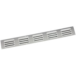 Map Vent Fixed Louvre Vent Silver 466mm x 51mm