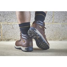 Apache AP315CM Size 10  Brown Water-Resistant Steel Toe Cap Safety Boots