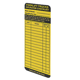 Forklift Safety Tag Inserts 10 Pack