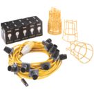 Defender  22m LED Festoon Lighting Chain 10W 8000lm 110V
